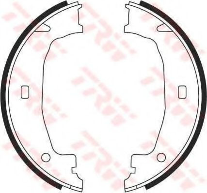 Set saboti frana, frana de mana BMW Seria 3 (E90) (2005 - 2011) TRW GS8432