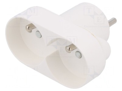Spliter Alimentare AC 250V Alb 16A IP20 foto