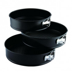 Set tavi rotunde pentru copt Peterhoff, otel carbon, 22, 24 si 26 cm foto