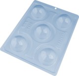 Forma ciocolata Sfere netede, 3 parti, 5 cavitati, &Oslash;50mmxh30mm