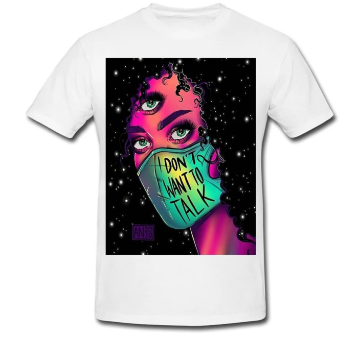 Tricou &quot; I don&#039;t want to talk &quot;