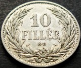Moneda istorica 10 FILLER - UNGARIA / Austro-Ungaria, anul 1894 *cod 1799 B, Europa