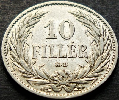 Moneda istorica 10 FILLER - UNGARIA / Austro-Ungaria, anul 1894 *cod 1799 B foto