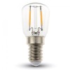 Bec LED Filament V-Tac E14 ST26 2W 6000K Alb Rece 180lm 220V Durata 20000h