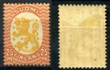 Finland 1925 Definitives 25M Mi.125XB MH AM.456