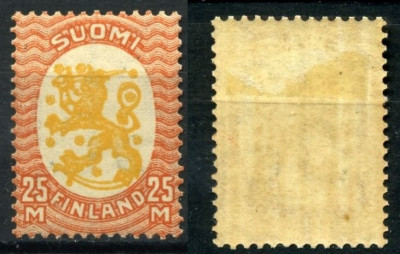 Finland 1925 Definitives 25M Mi.125XB MH AM.456 foto