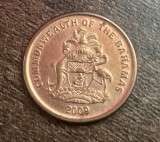 C50 - Moneda foarte veche - Bahamas - 1 cent - 2009, America de Nord