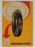 CARTE POSTALA FOLOSITA DE RADIO AMATORII ROMANI , RECLAMA LA CAUCIURI DE MOTOCICLETA PRODUSE IN ROMANIA , CARTE POSTALA , 1965
