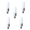 SET 5 becuri fluorescent Panasonic, soclu E27, putere 24W, forma oval, lumina alb rece, alimentare 220 - 240 V, &quot;EFA24E672V-5&quot; (timbru verde 2.25 lei)