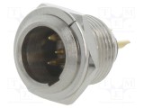 Conector XLR mini soclu tată PIN 4 lipire &Oslash;11mm NINIGI