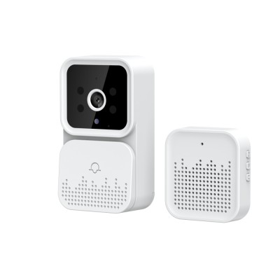 Videointerfon HD wireless Nuvikon M6, aplicatie Tuya, acumulator Li-Ion integrat, Alb foto