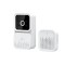 Videointerfon HD wireless Nuvikon M6, aplicatie Tuya, acumulator Li-Ion integrat, Alb