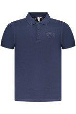 ACCADEMIA MILITARE Tricou polo barbati, cu logo brodat, Regular fit, Bleumarin, S foto