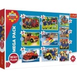 Cumpara ieftin Puzzle 10 in 1 Pompierul Sam - Salvarile pompierului Sam, 329 piese