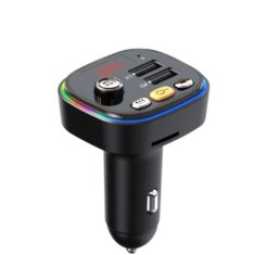 Modulator fm ZTB-C20, Bluetooth, 2 Porturi USB, Lumina RGB