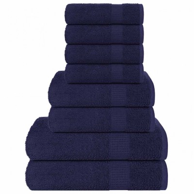 Gossi set prosoape 8 piese bleumarin 360 g/m2 100% bumbac foto