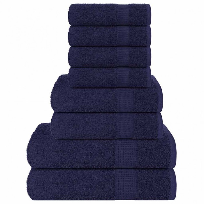 Gossi set prosoape 8 piese bleumarin 360 g/m2 100% bumbac
