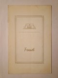 Caiet-program Faust, de Charles Gounod; regia Hero Lupescu (Teatrul de Operă și Balet al RPR, 1960)