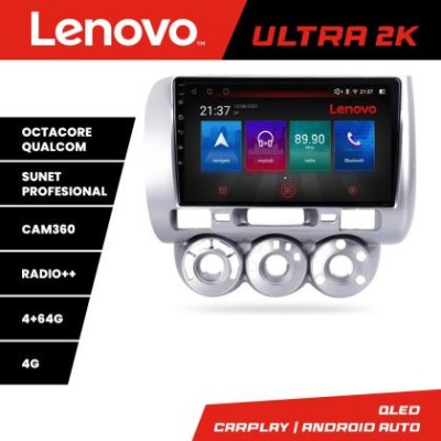 Navigatie Honda Fit Jazz 2004-2008 Android radio gps internet 8 core QLED Qualcomm 4+64 360 Lenovo CarStore Technology foto