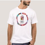 Echipa națională de hochei tricou de bărbați Ice Hockey World Championship Czechia MS 2024 White - XXL