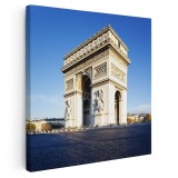 Tablou Arcul de Triumf Paris, Franta, albastru 1524 Tablou canvas pe panza CU RAMA 80x80 cm