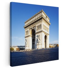 Tablou Arcul de Triumf Paris, Franta, albastru 1524 Tablou canvas pe panza CU RAMA 30x30 cm
