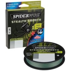 Fir Textil Spiderwire Stealth Smooth Duo Spool SS8 Braid Moss Green, 150m, 0.11mm, 10.3kg + Berkley Vanish foto