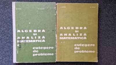 ALGEBRA SI ANALIZA MATEMATICA. Culegere de probleme - Donciu, Flondor (2 volume) foto