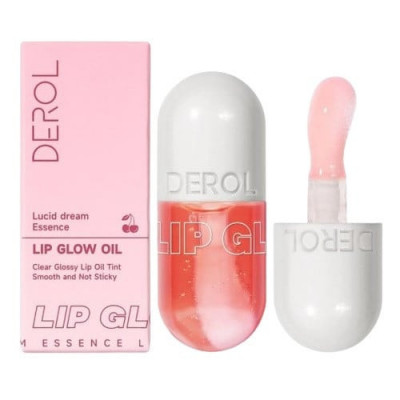 Ulei de Buze, Derol, Lip Glow Oil Tint, Lucid Dream Essence, 01 Tangerine, 8 ml foto