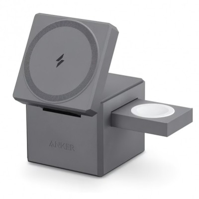 Incarcator Retea Wireless Anker 3in1 Cube, 15W, 1.67A, Negru Y1811G11 foto