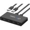 Hub USB UGREEN US216 Two Sharing Switch Box, 4 x USB-A, Negru