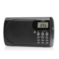 Radio portabil JVC RA-E431B, tuner digital FM, afisaj LCD, mufa jack pentru