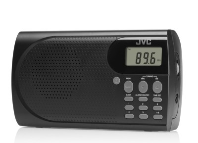 Radio portabil JVC RA-E431B, tuner digital FM, afisaj LCD, mufa jack pentru foto