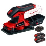 Einhell TC-OS 18/187 Li PXC + Twinpack CB + 4514095 - Slefuitor cu vibratii 187x90 mm + Set 2 acumulatori si incarcator Li-Ion 18 V 2.5 Ah