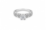 Cumpara ieftin Inel Argint 925 Infinite Brilliance , Design Solitaire cu Detalii PavA Circulare