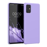 Husa Kwmobile pentru Samsung Galaxy A71, Silicon, Mov, 51209.222, Carcasa