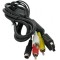 Cablu S-Video AV + RCA (composite) 1.8M PS2 PS3