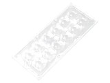 Lentilă LED Dreptunghiulară Transparentă 29-116&deg; 13,1mm