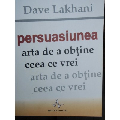 PERSUASIUNEA - DAVE LAKHANI foto