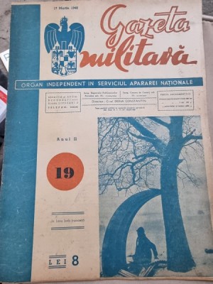 Gazeta militara nr. 19/17 martie 1940 foto