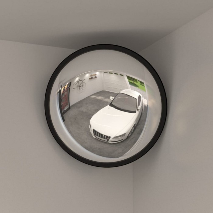 vidaXL Oglindă de trafic convexă de interior, negru, &Oslash;40 cm, acril 153078