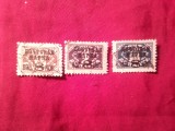 Serie mica URSS 1927 supratipar valoare noua : 8/2 , 8/10 si 8/14kop. stampilate