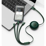 Cumpara ieftin Cablul Baseus 3-in-1 Type-C la Micro USB Lightning Type-C PD QC4.0 3.5A 100W 1.1m Verde