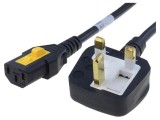 Cablu Alimentare UK BS 1363 la IEC C13 2m Negru