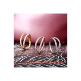 Piercing corp OUFER cercei inel helix dublu linie zirconiu cubic clar inel septum &icirc;ntărit cercei cartilaj