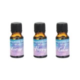 Set 3 uleiuri parfumate, Arome Happy, Calm &amp;amp; Energy, 3x10 ml, ATU-081095, Oem