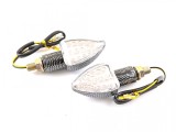 Set lampi semnalizare cu 15 leduri, carbon, brat scurt