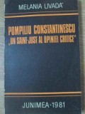 POMPILIU CONSTANTINESCU &quot;UN SAINT-JUST AL OPINIEI CRITICE&quot;-MELANIA LIVADA