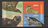 Fauna, pasari - specii periclitate, emisiune Comună Rom&acirc;nia - ONU, bloc de 4, 2017, LP 2145a, MNH, Nestampilat
