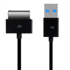 Cablu de incarcare USB pentru Asus EEE Pad Transformer TF101/TF300/TF201/TF700 , Kwmobile, Negru, Plastic, 21295.01